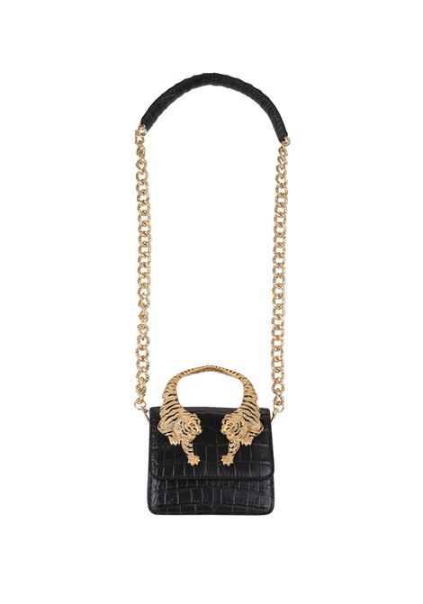 Borsa a Spalla Roar Piccola Nera Con Tigri Gioiello ROBERTO CAVALLI | SKB025-PZ97505051
